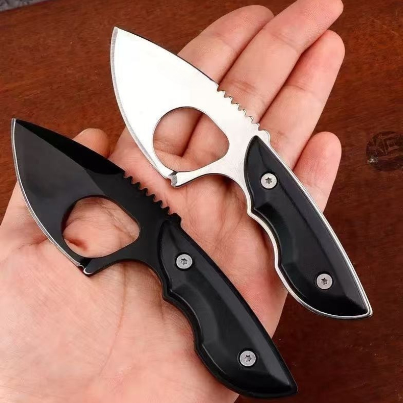 Dive Knife Titanium - Cuchillo Recto Pequeño para Exteriores 2025,