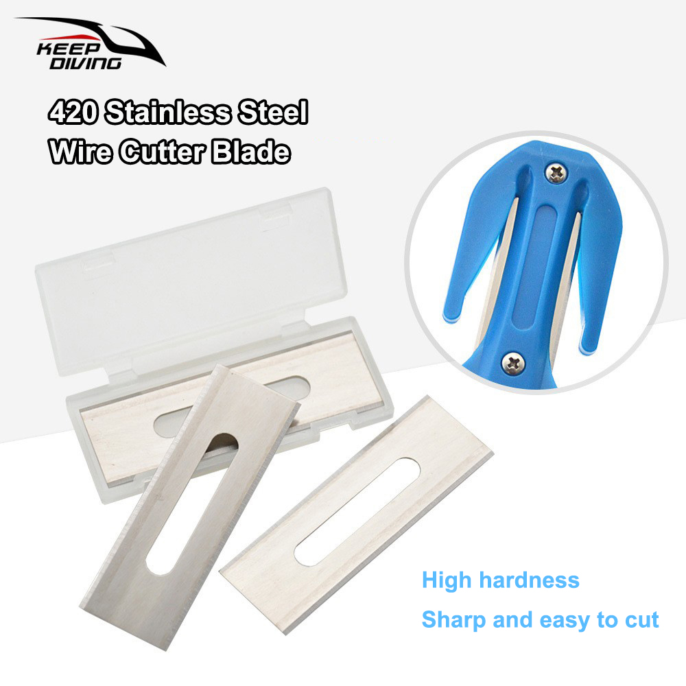 Dive Knife Titanium - 3 unids/lote de cuchillas reemplazadas para
