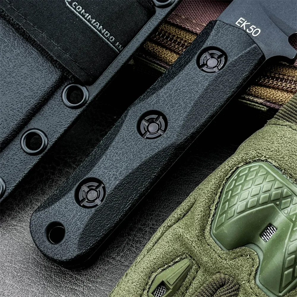 Cuchillo de hoja fija KA‑BAR E - Dive Knife Titanium reseña y precio