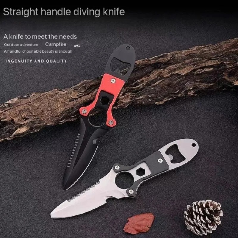 Cuchillo multifuncional de ace - Dive Knife Titanium reseña y precio